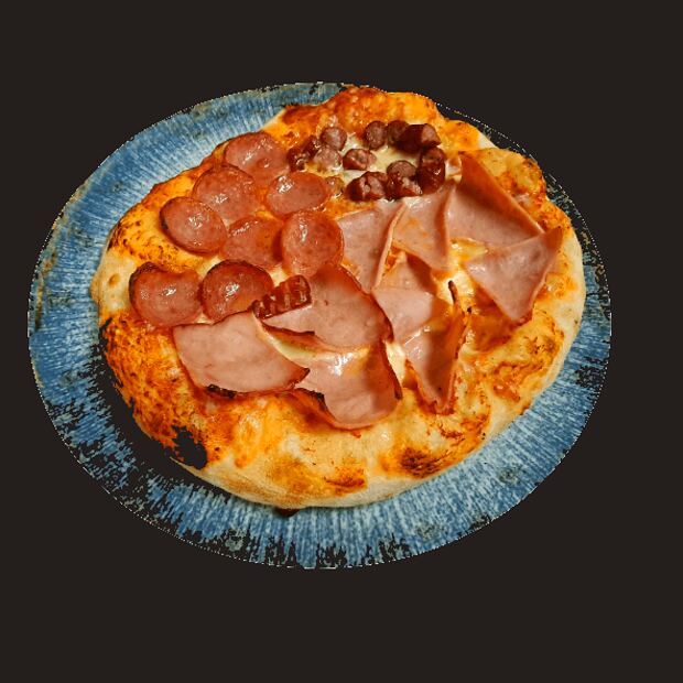 Pizza carnivore — Corina Caffe